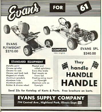 Evans kart ad